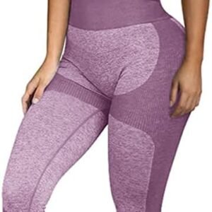 OLCHEE Women’s Workout Sets 2 Piece – Seamless Yoga Leggings and Cross-Strap Sports Bra Gym Outfits Activewear Matching Set