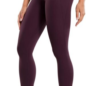 CRZ YOGA Womens Butterluxe Workout Leggings 25 Inches – High Waisted Gym Yoga Pants with Pockets Buttery Soft