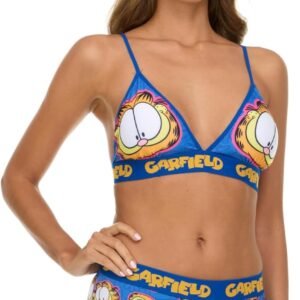 Garfield Womens Sports Bra Set – 2 Piece Sports Bra and Boxer Briefs Underwear Set for Women (Sizes: S-XL)