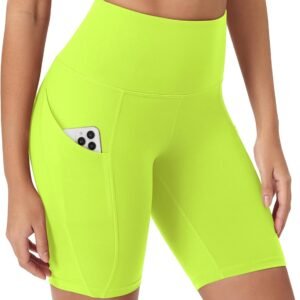 ODODOS Women’s Tummy Control Biker Shorts 2.0 with Pockets High Waist Athletic Workout Yoga Shorts-3.5”/ 5″/ 8″ / 10″ Inseam