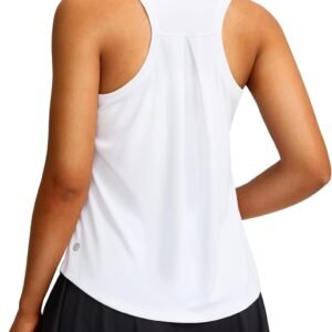 Women’s Workout Tops Racerback Athletic Tank Tops Sleeveless Loose Fit Yoga Running Gym Shirts for Women