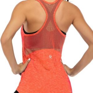 ICTIVE Workout Tank Tops for Women Sleeveless Yoga Shirts for Women Mesh Racerback Muscle Tank Tops