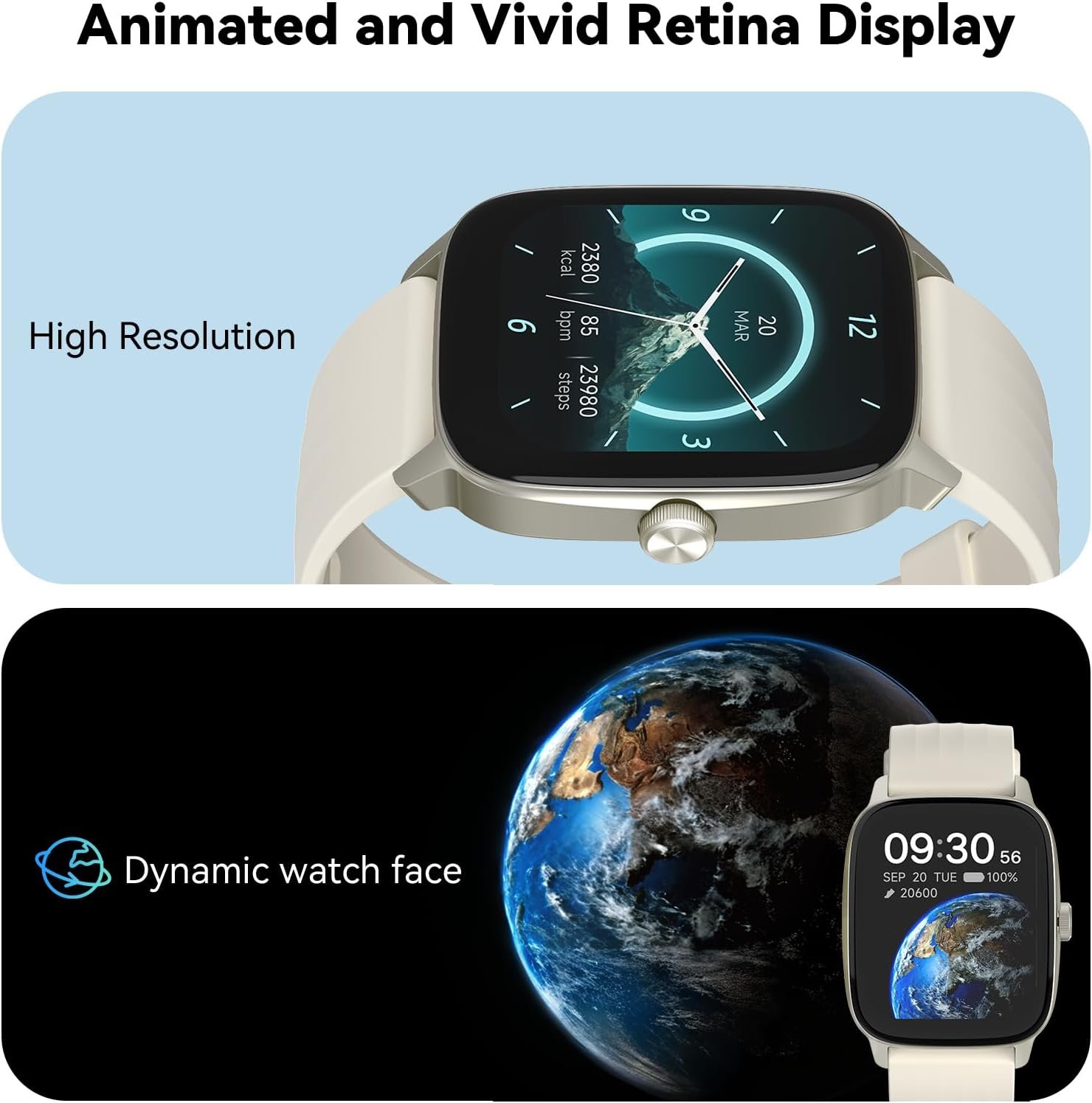 EURANS Smart Watch No App/Phone Required, 1.85" HD Display |Waterproof Watch with Heart Rate & Sleep Monitor | Step Counter for Walking, Pedometer Watch for Women/Men - Image 8